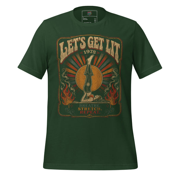 Let's Get Lit 1978 Yoga T - Shirt - tshirt - MindPop Threads - Forest - 4XL - 4892004_8457