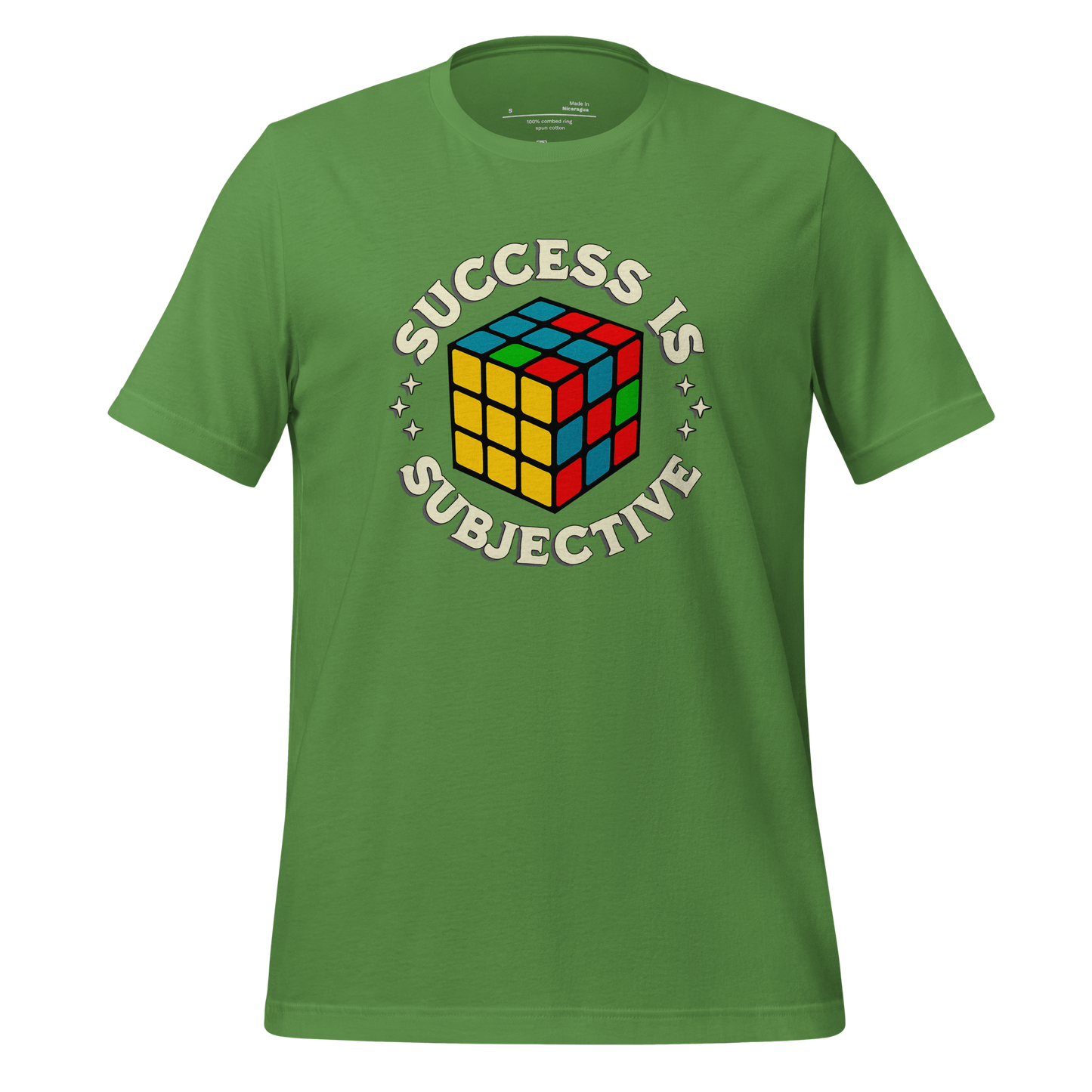 Success is Subjective Rubik’s Cube Tee — Retro Puzzle Art Leaf