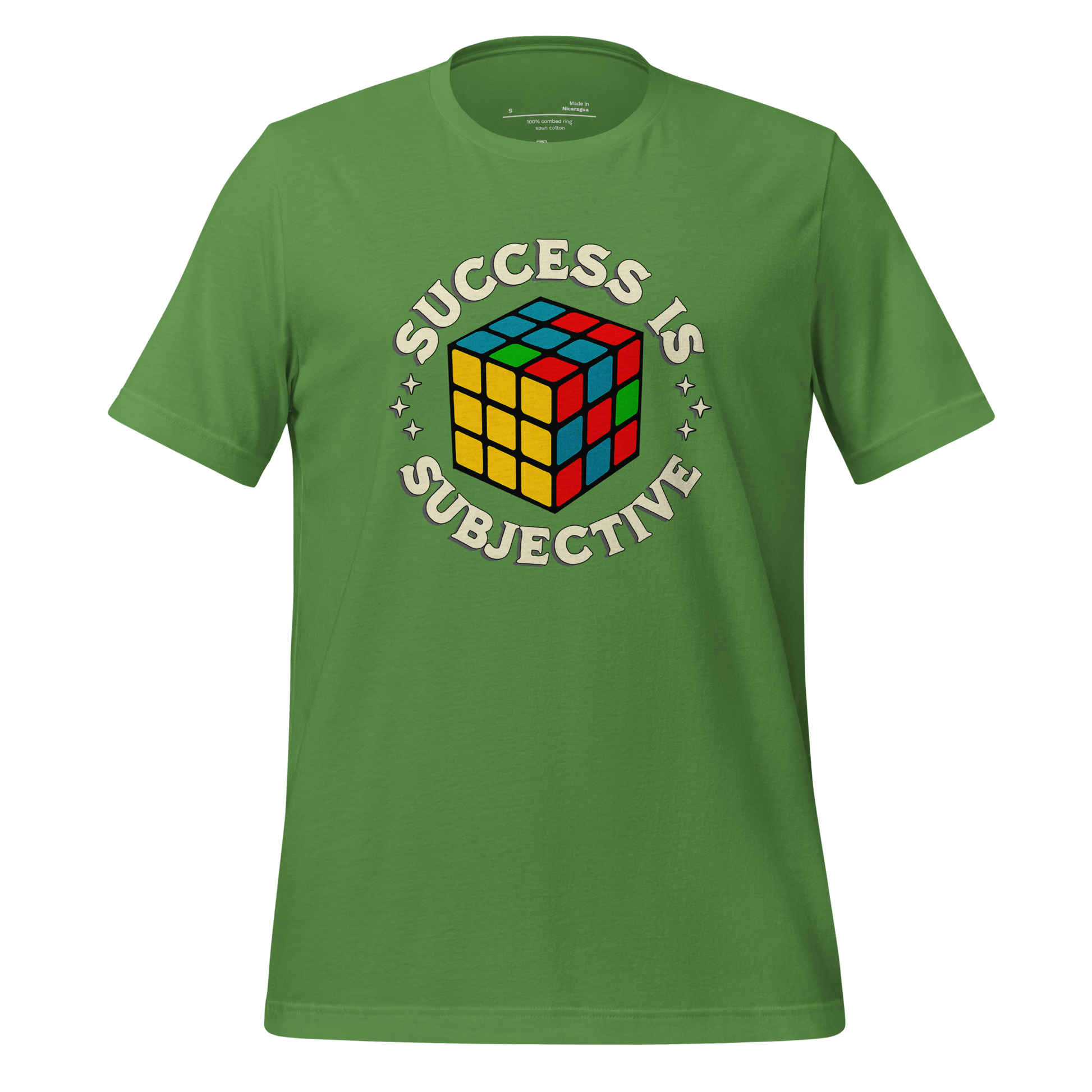 Success is Subjective Rubik’s Cube Tee — Retro Puzzle Art Leaf