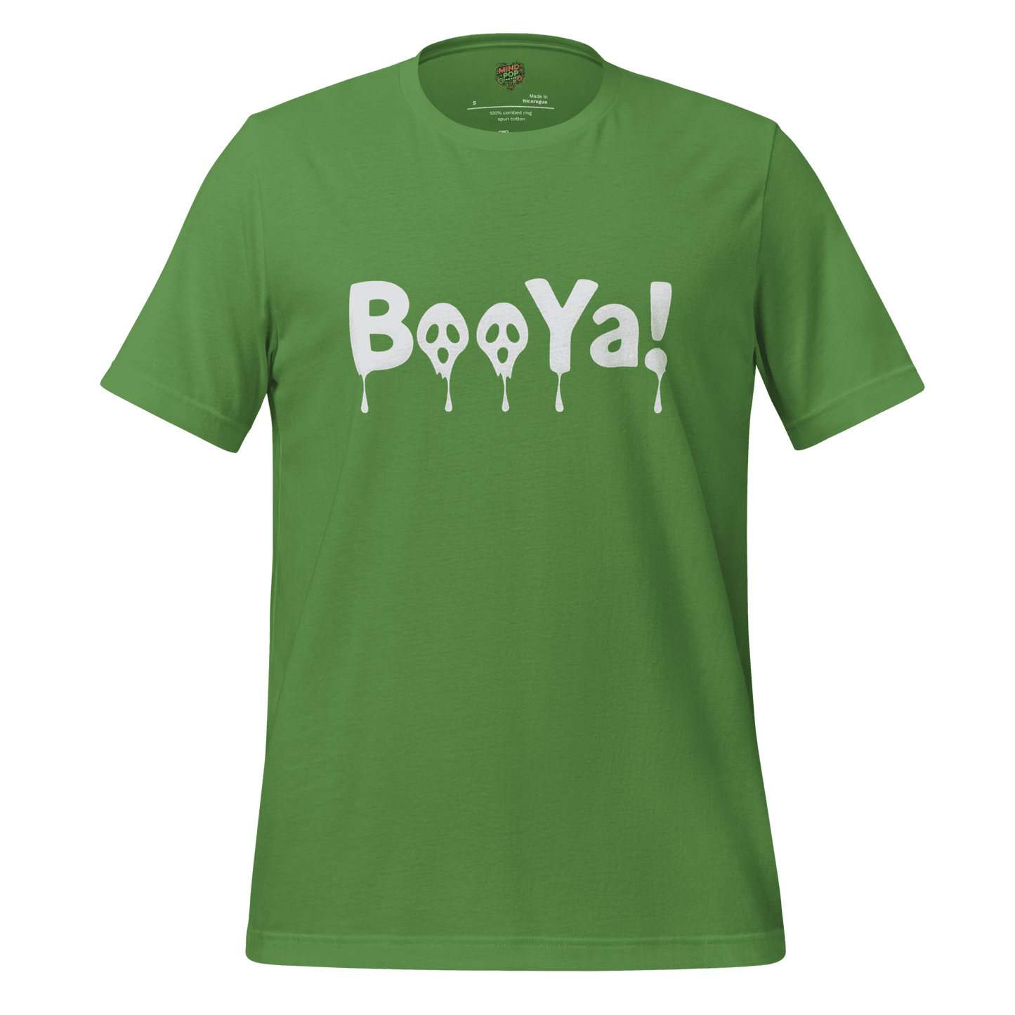 BooYa Ghost Shirt — Retro 90s Halloween Tee Leaf