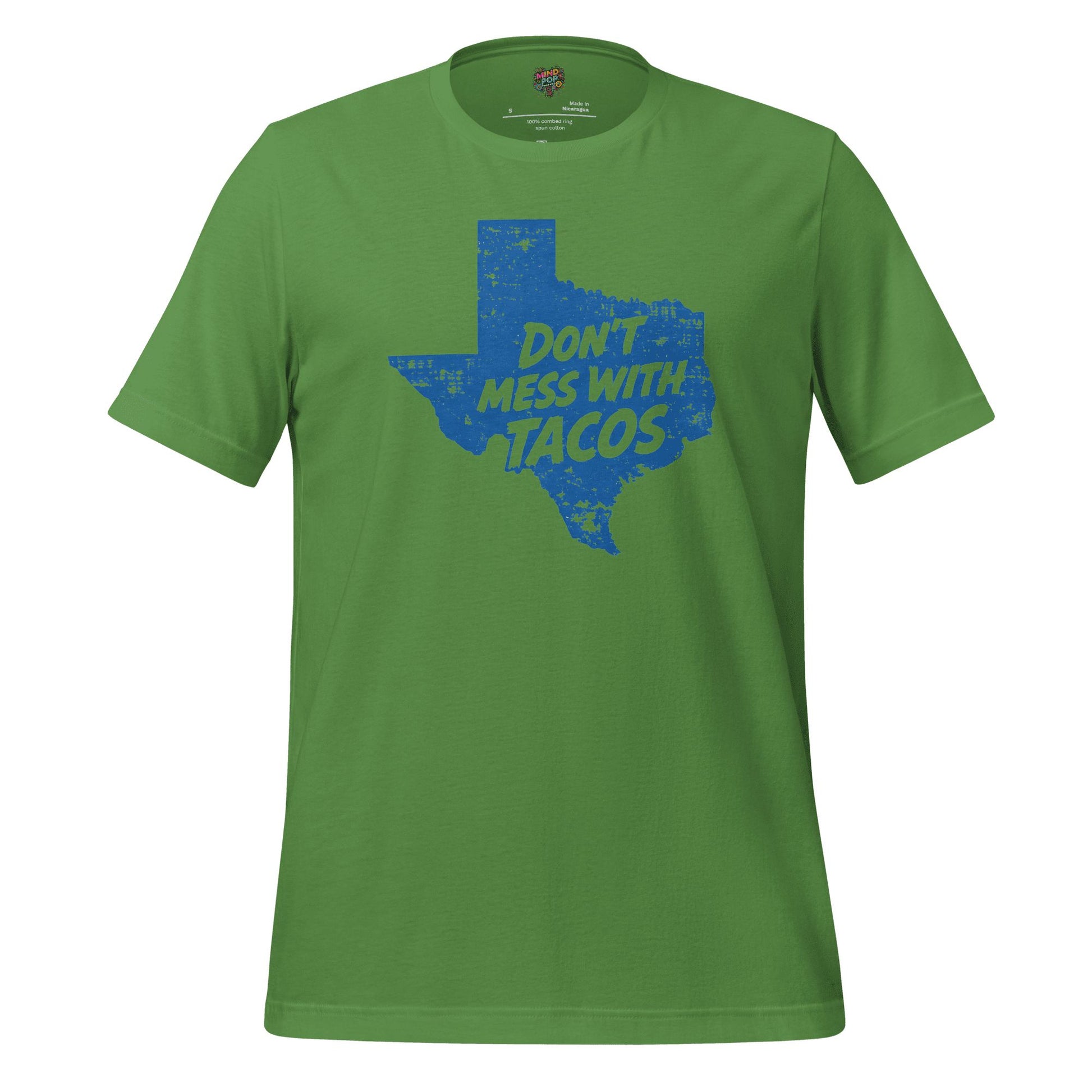 Don’t Mess With Tacos Shirt – Texas State Motto Food Graphic Leaf