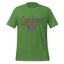 Kids T-shirt, leaf green, front graphic logo in distressed brown