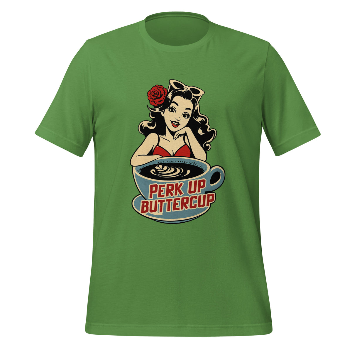 Perk Up Buttercup Shirt in Leaf