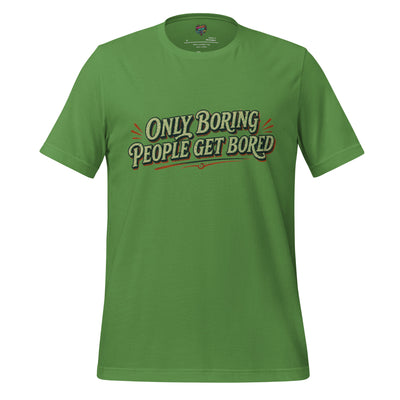 Only Boring People Get Bored vintage typography tee in Vintage Black