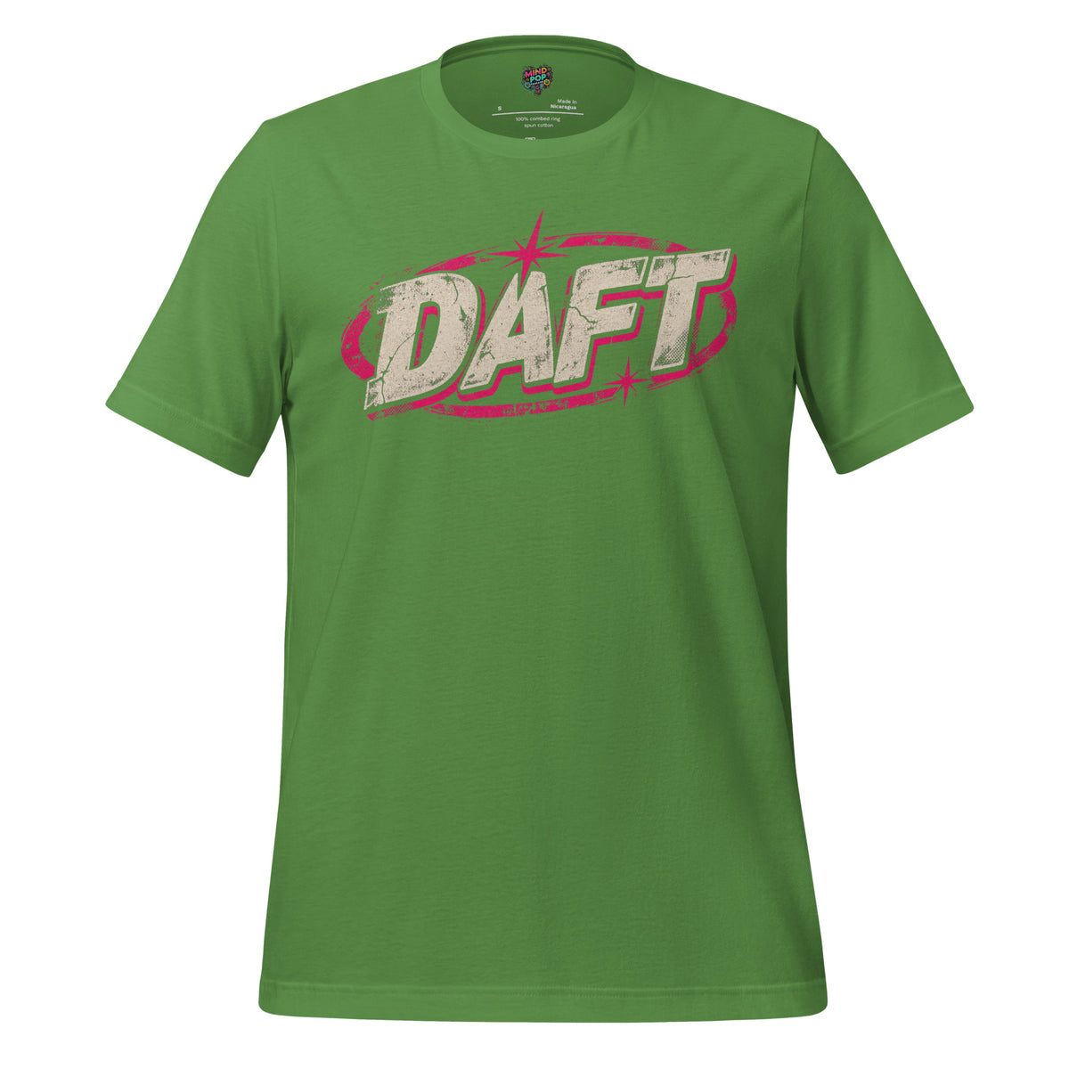 Daft Retro Grunge Graphic Tee in Leaf