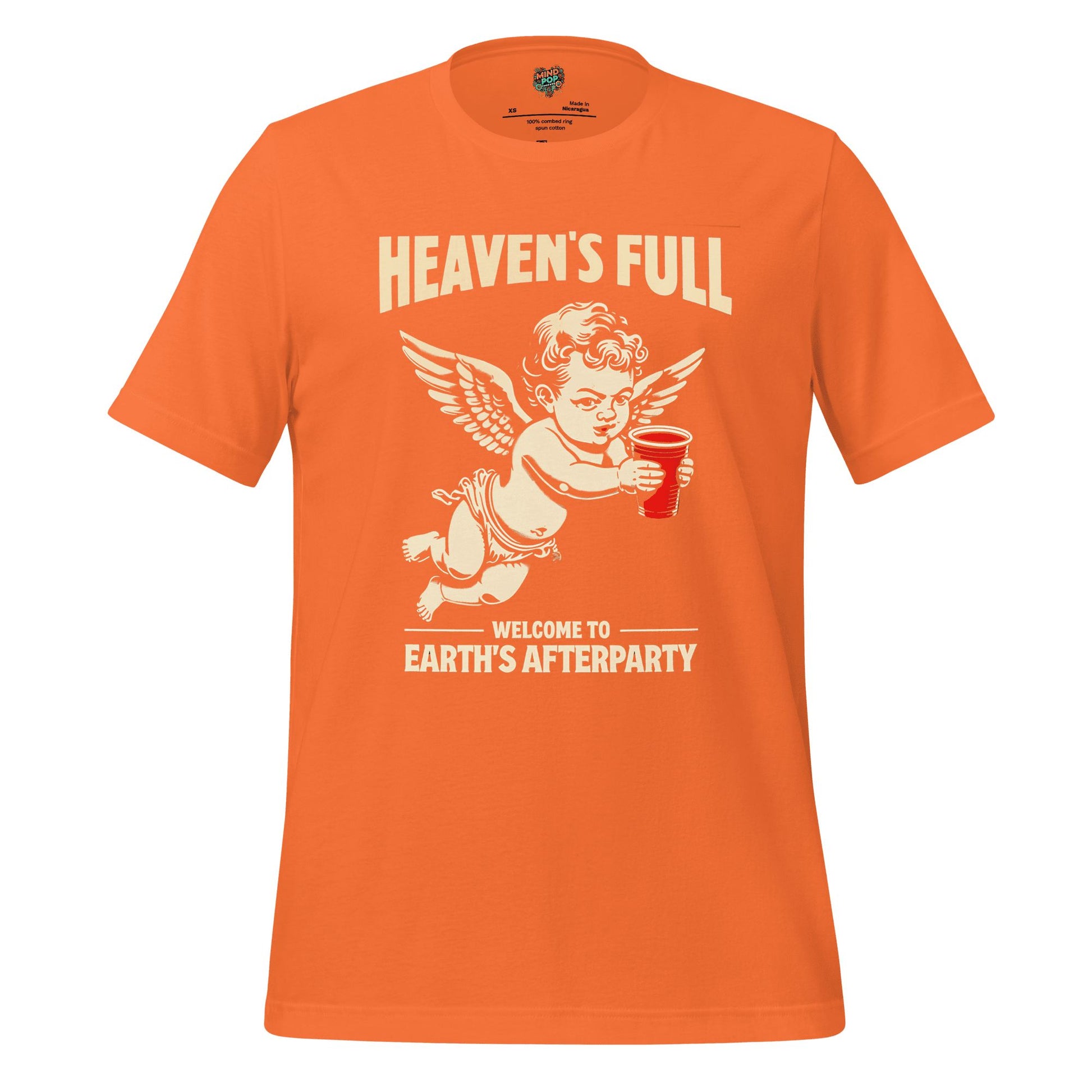 Heaven’s Full Shirt Earth’s Afterparty Orange