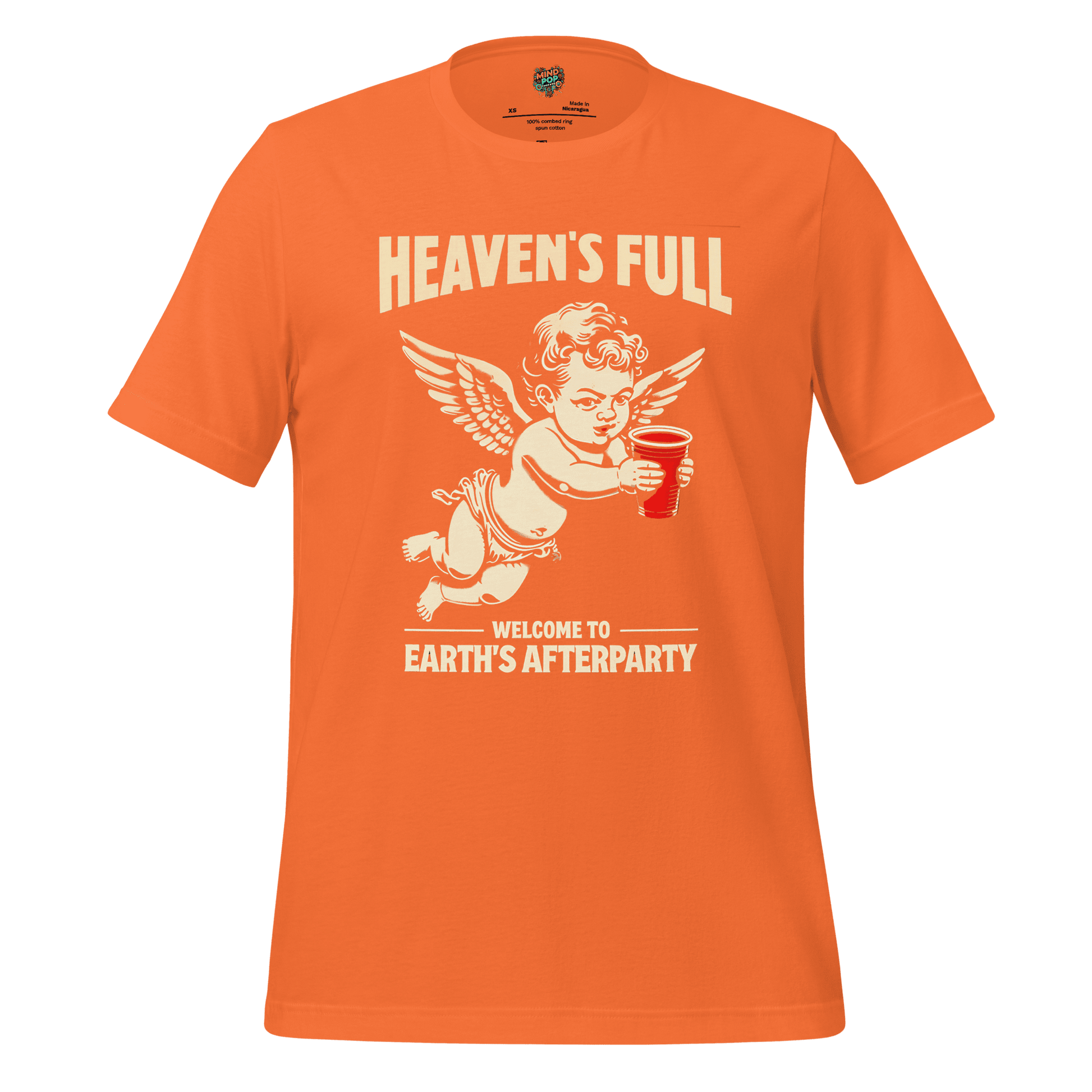 Heaven’s Full Shirt Earth’s Afterparty Orange