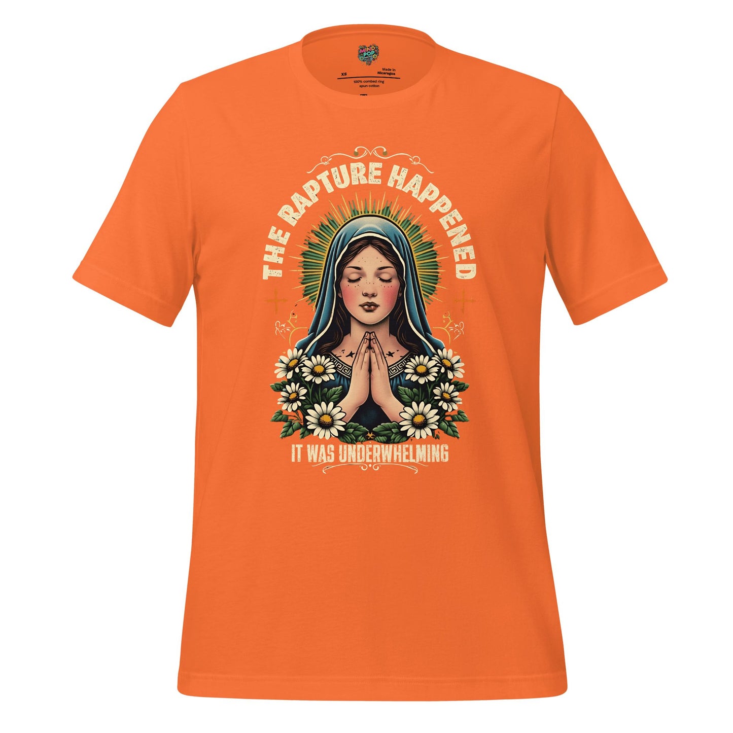 The Rapture Happened Shirt Orange