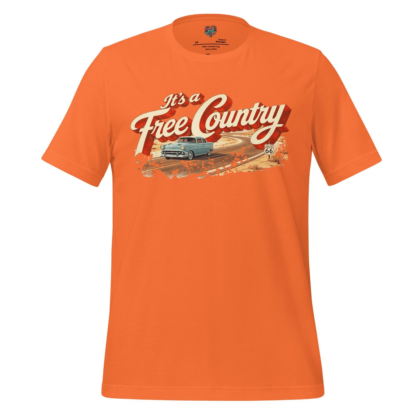 It's a Free Country Shirt Orange