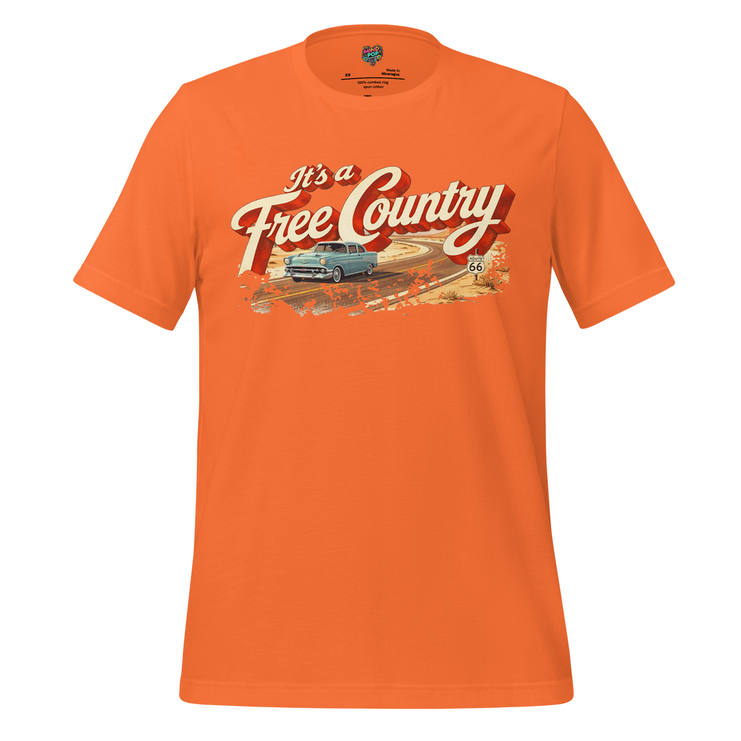 It's a Free Country Shirt Orange