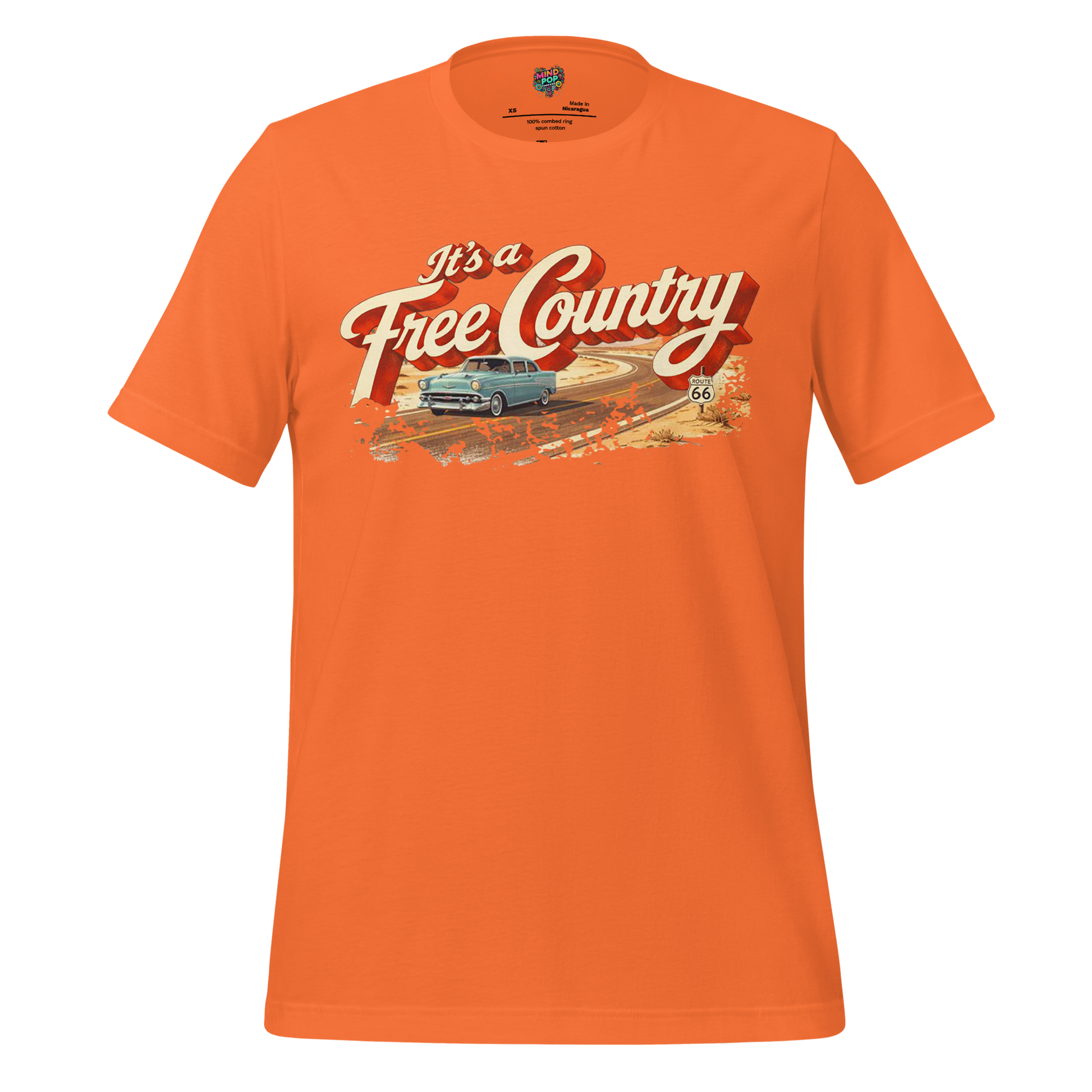 It's a Free Country Shirt Orange