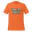 Orange graphic slogan t-shirt with 'Gag Me with a Spoon' front print