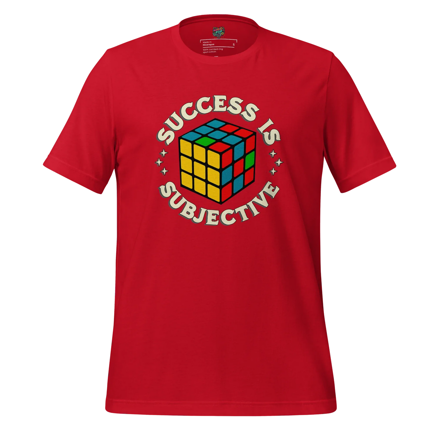 Success is Subjective Rubik’s Cube Tee — Retro Puzzle Art Red