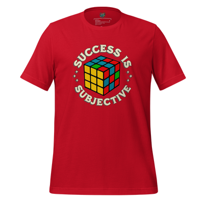 Success is Subjective Rubik’s Cube Tee — Retro Puzzle Art Red