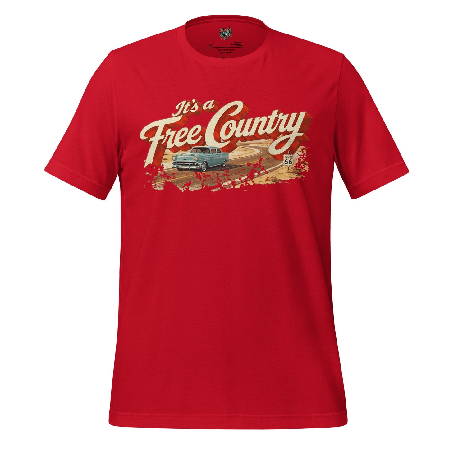 It's a Free Country Shirt Red