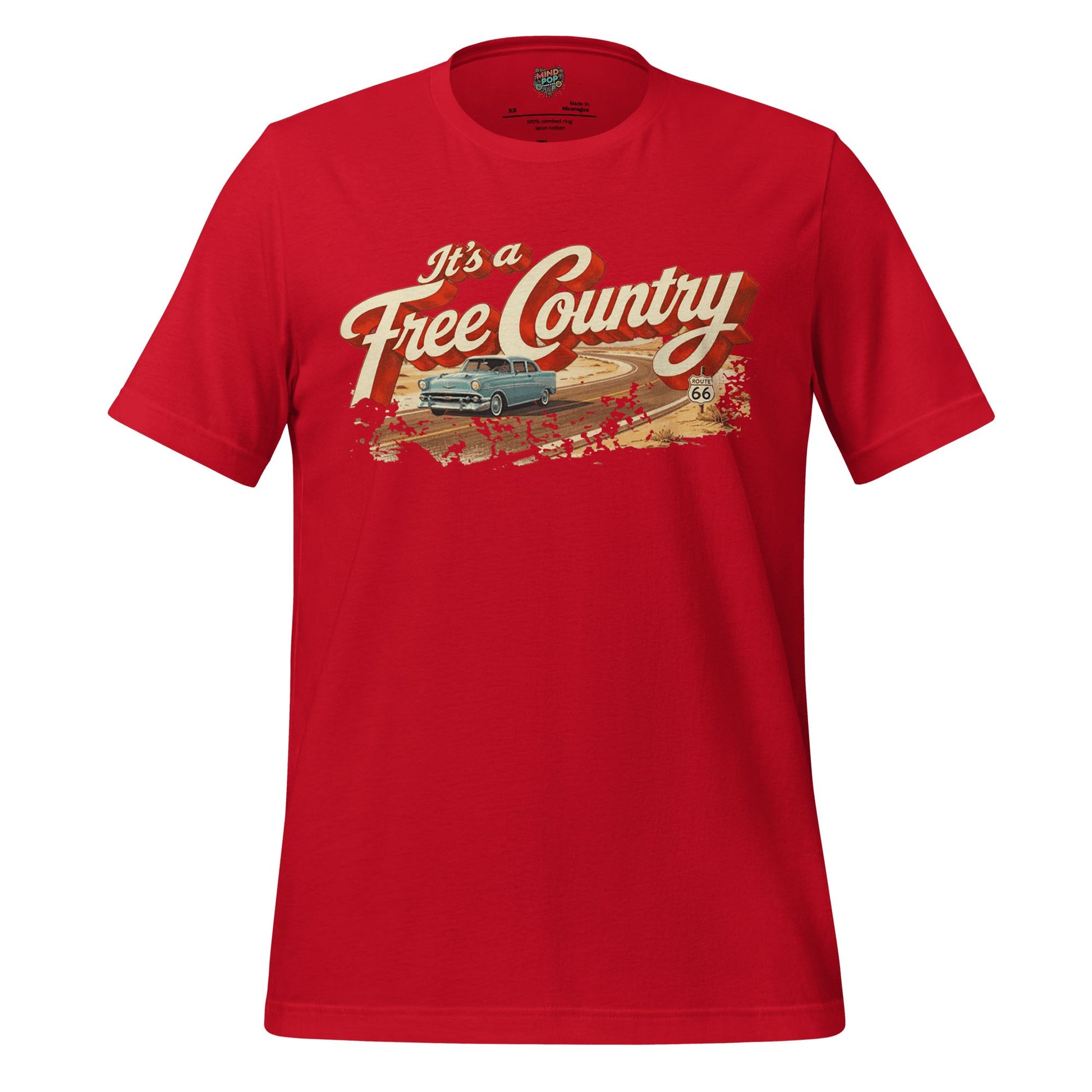 It's a Free Country Shirt Red