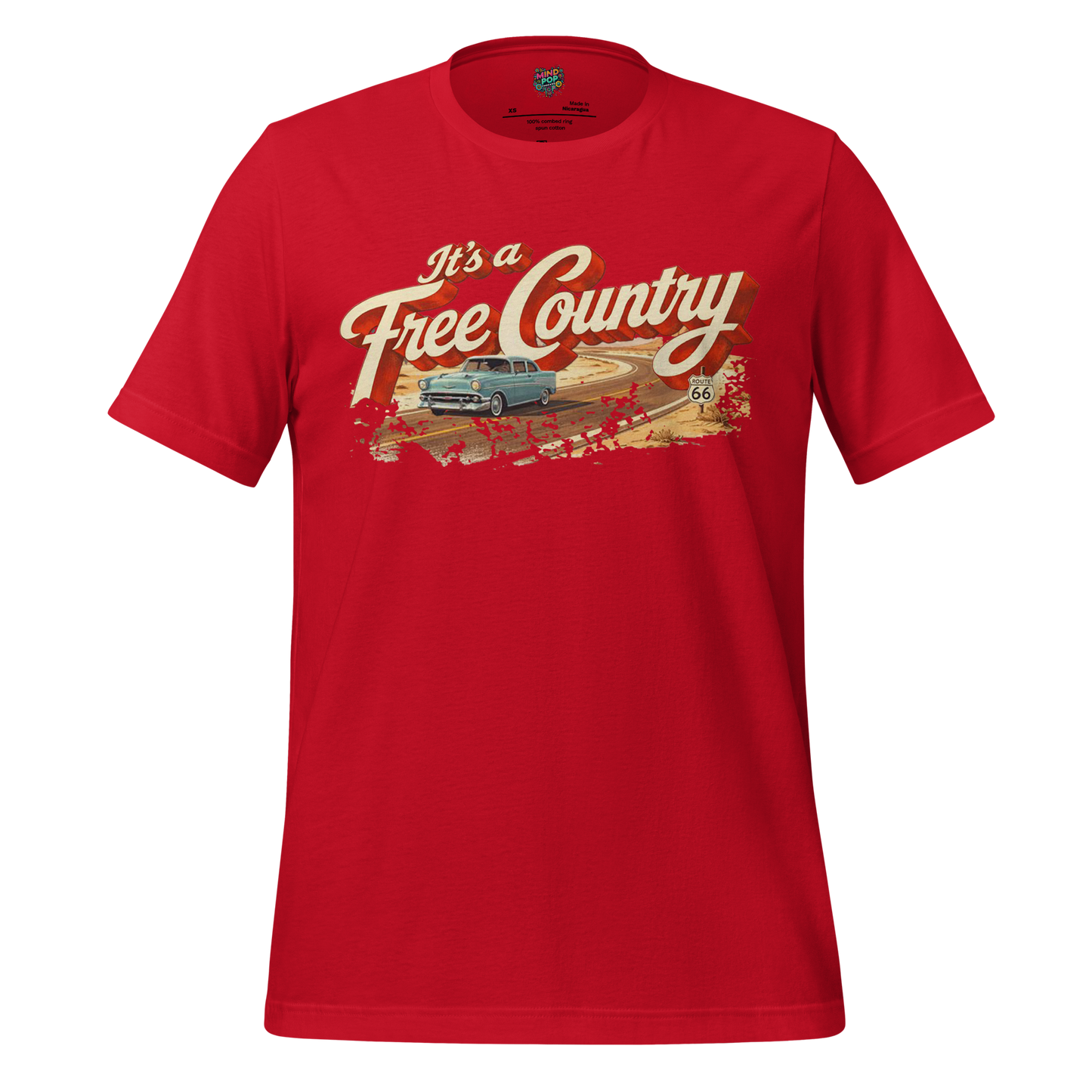 It's a Free Country Shirt Red