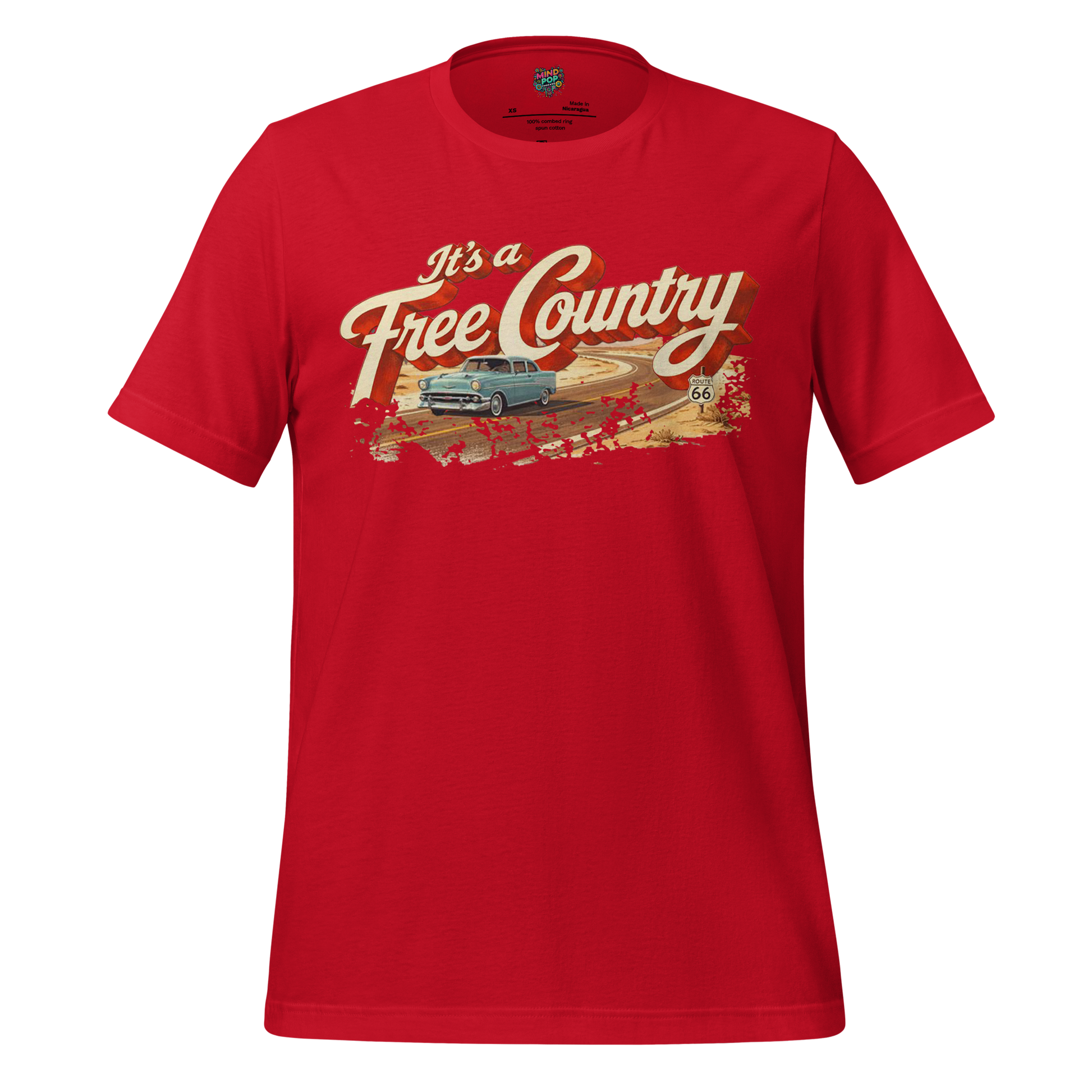 It's a Free Country Shirt Red