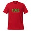 1962 Chicago Shirt – Minimalist River Green St Patrick’s Day Graphic Tee Red