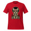 Sugar skull Corgi graphic tee in Red