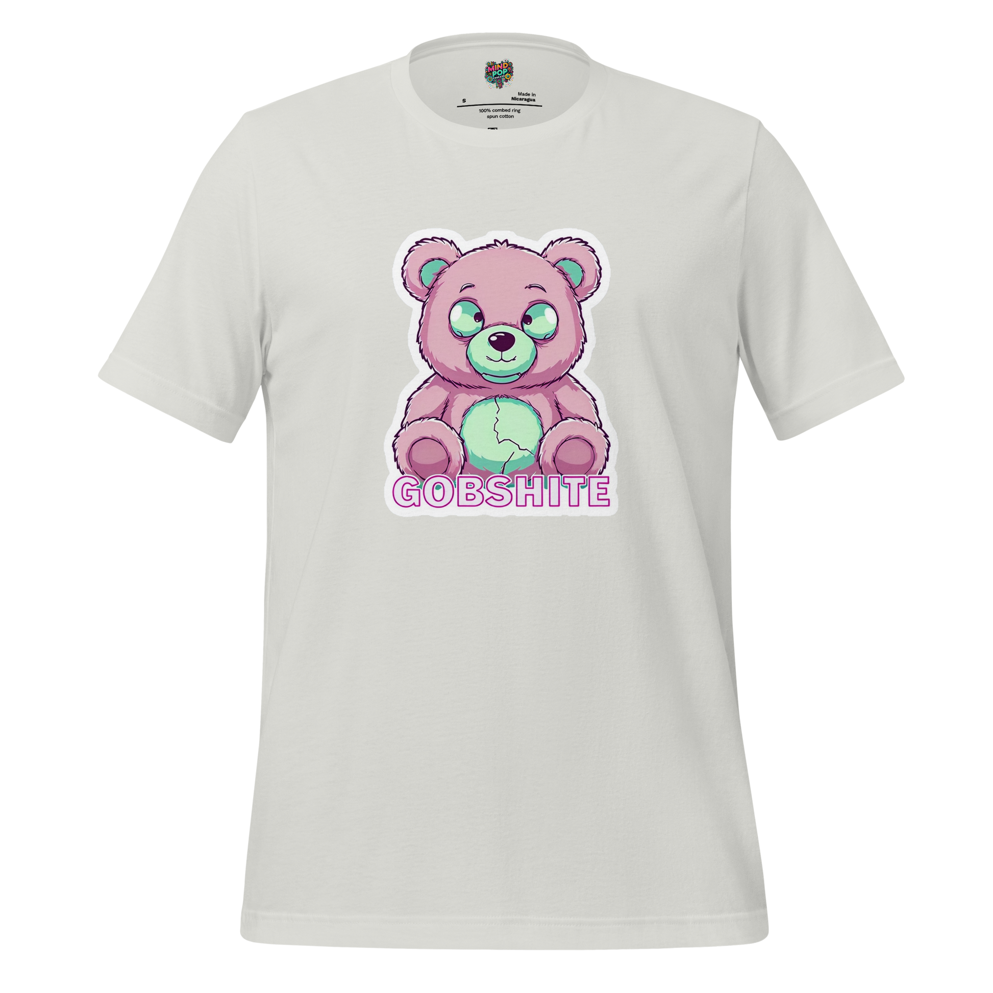 Gobshite Bear Shirt Silver