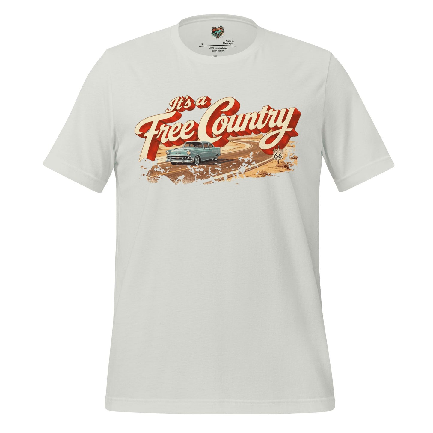 It's a Free Country Shirt Silver