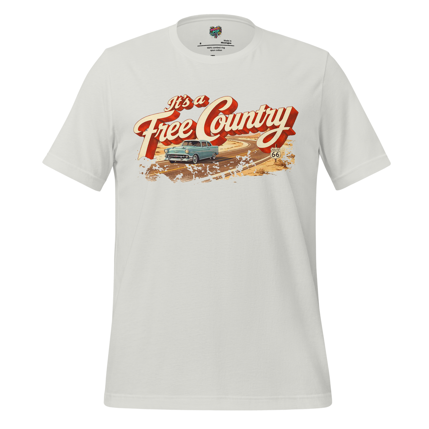 It's a Free Country Shirt Silver
