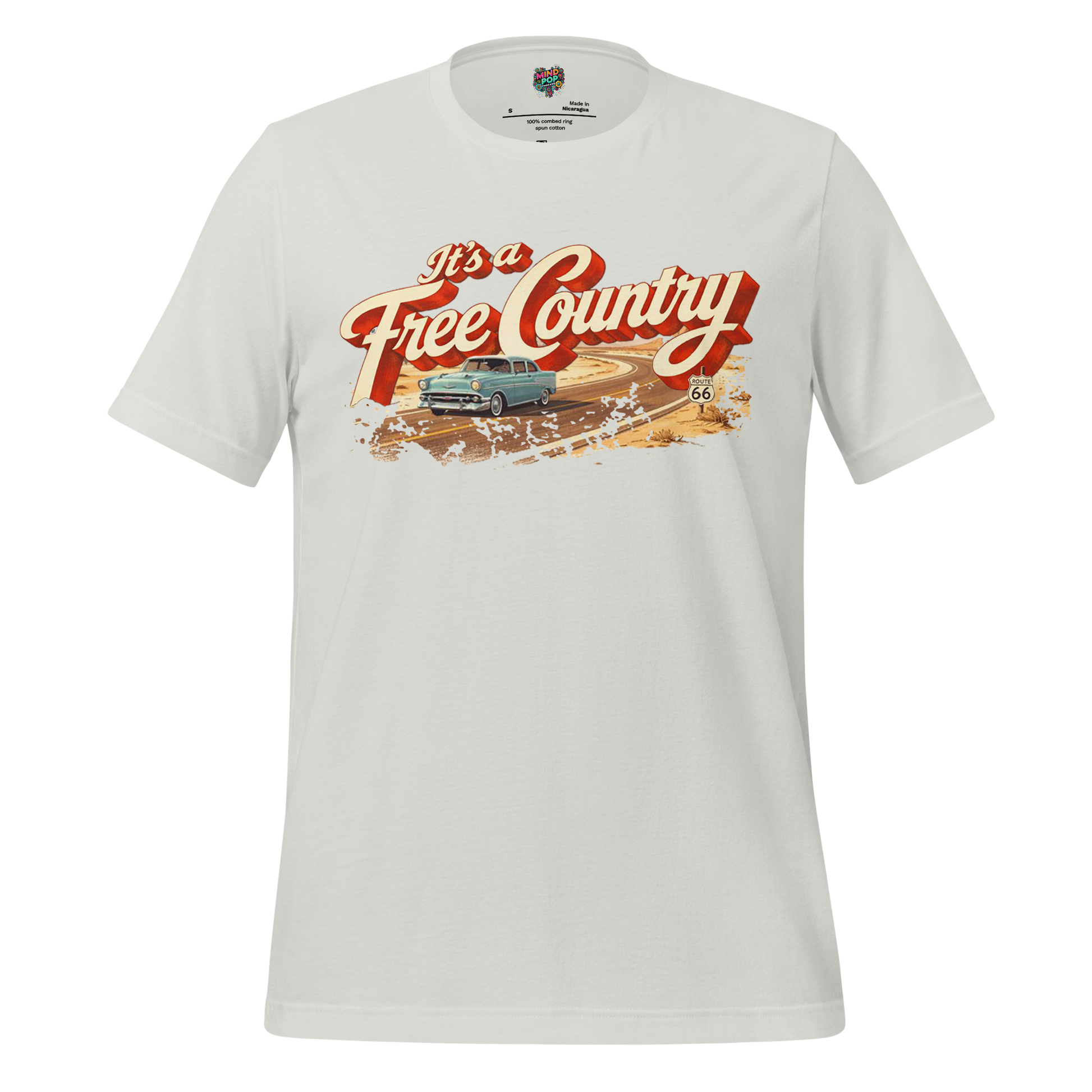 It's a Free Country Shirt Silver