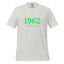 1962 Chicago Shirt – Minimalist River Green St Patrick’s Day Graphic Tee Silver