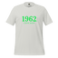 1962 Chicago Shirt – Minimalist River Green St Patrick’s Day Graphic Tee Silver