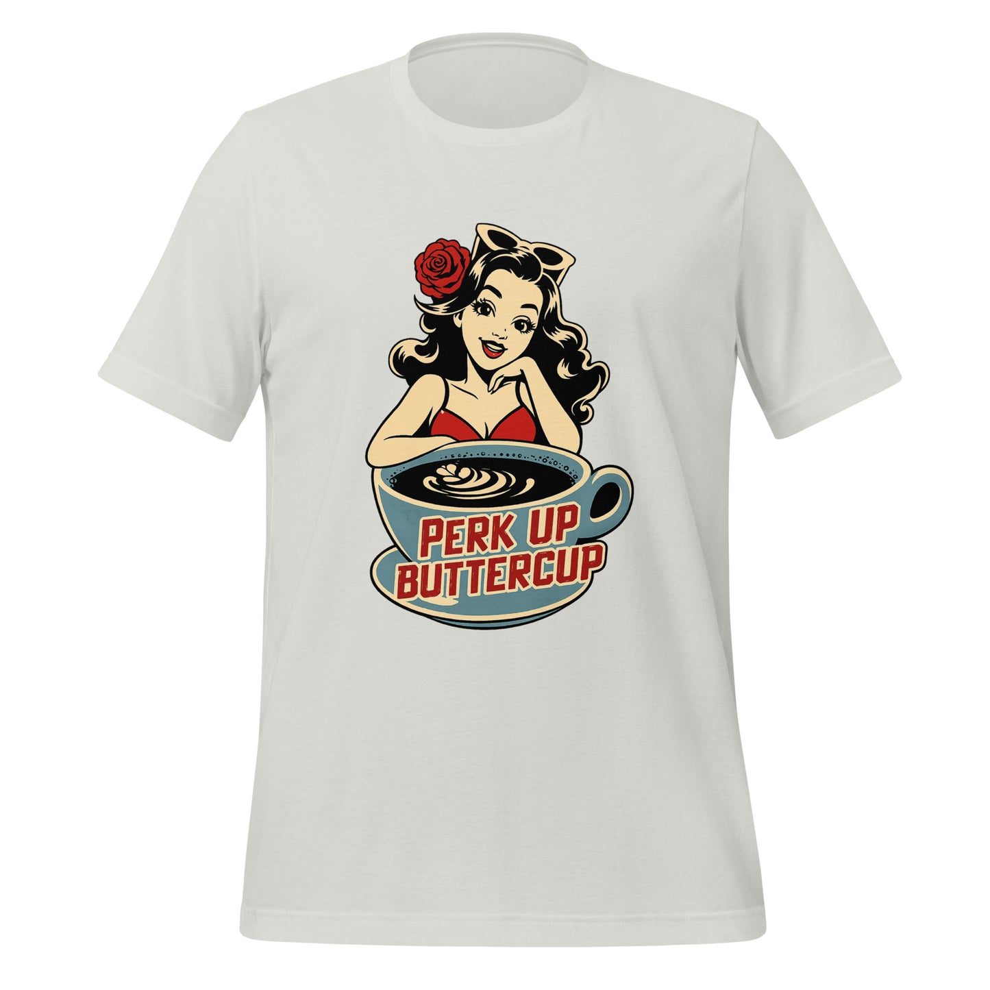 Perk Up Buttercup Shirt in Silver