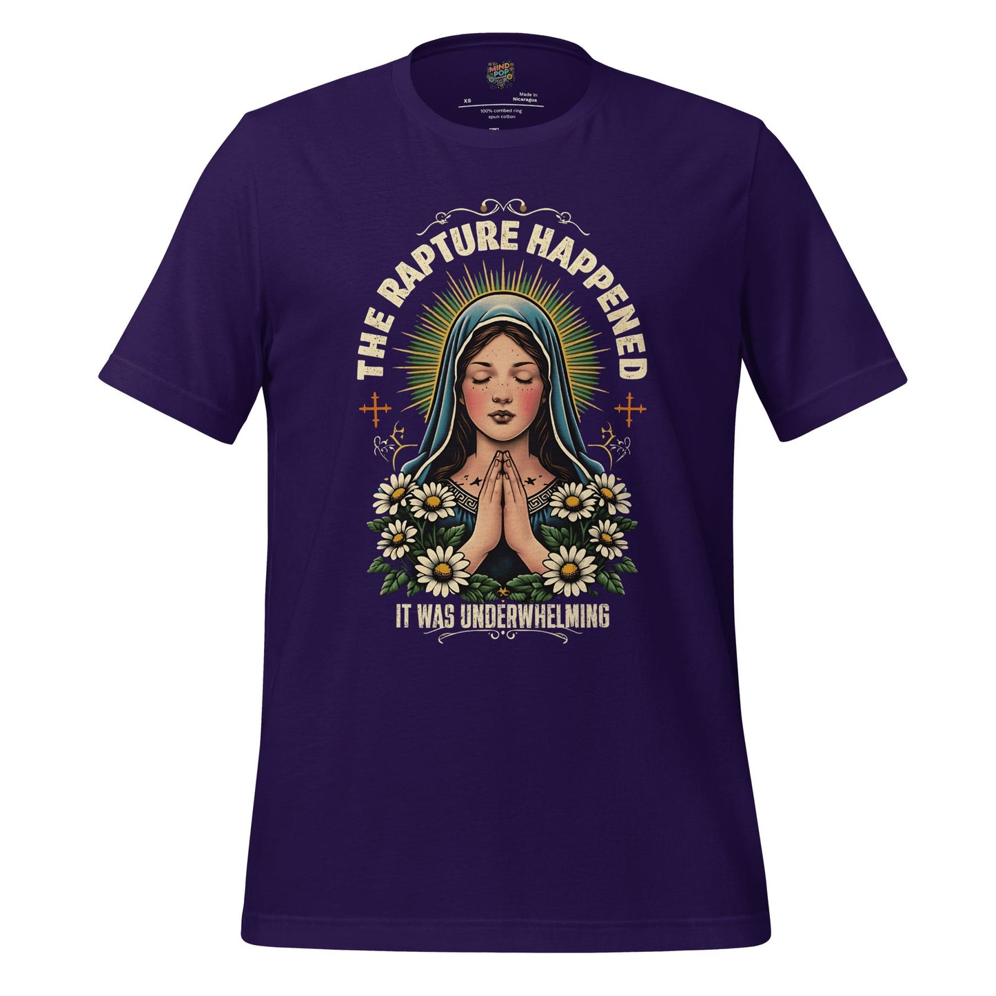 The Rapture Happened Shirt Team Purple