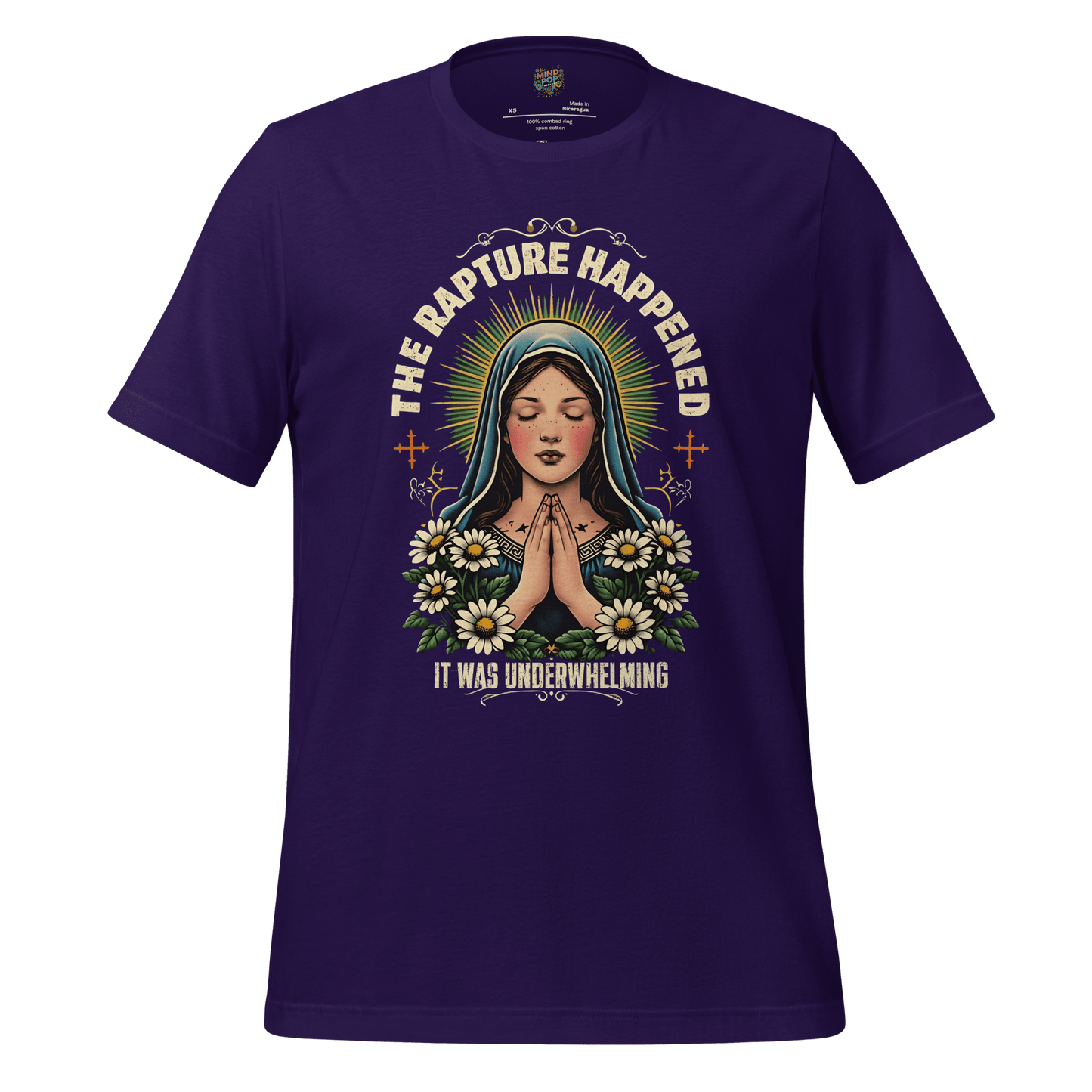 The Rapture Happened Shirt Team Purple