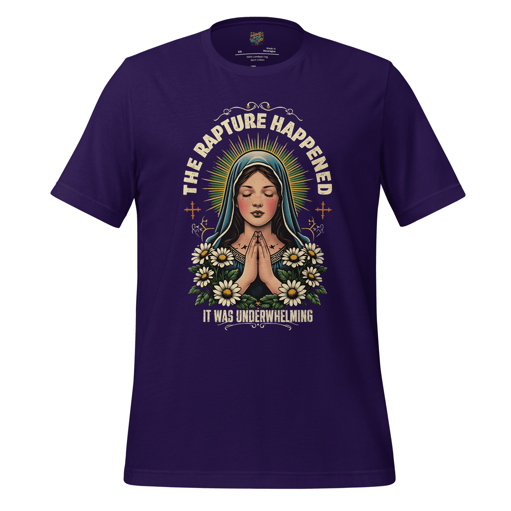 The Rapture Happened Shirt Team Purple