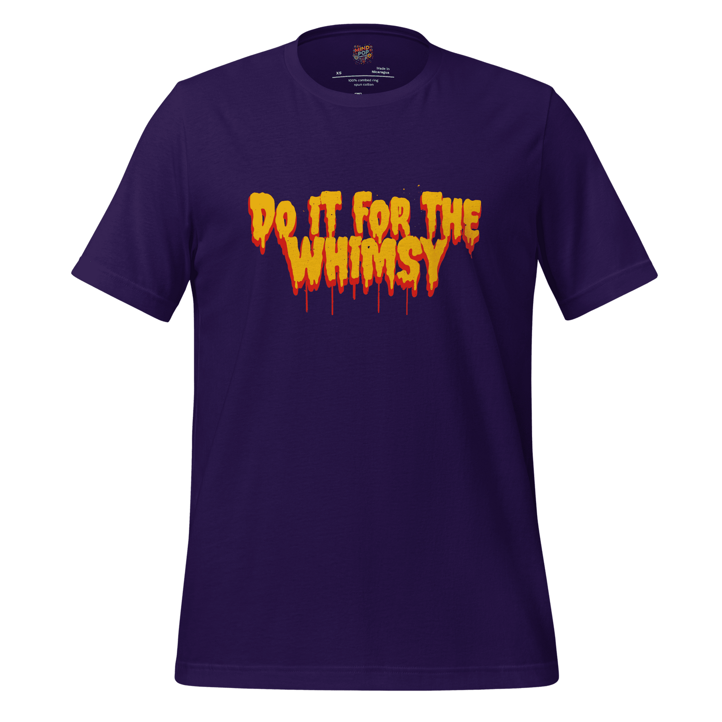 Do It for the Whimsy Tee — Dark Humor Graphic Shirt Team Purple