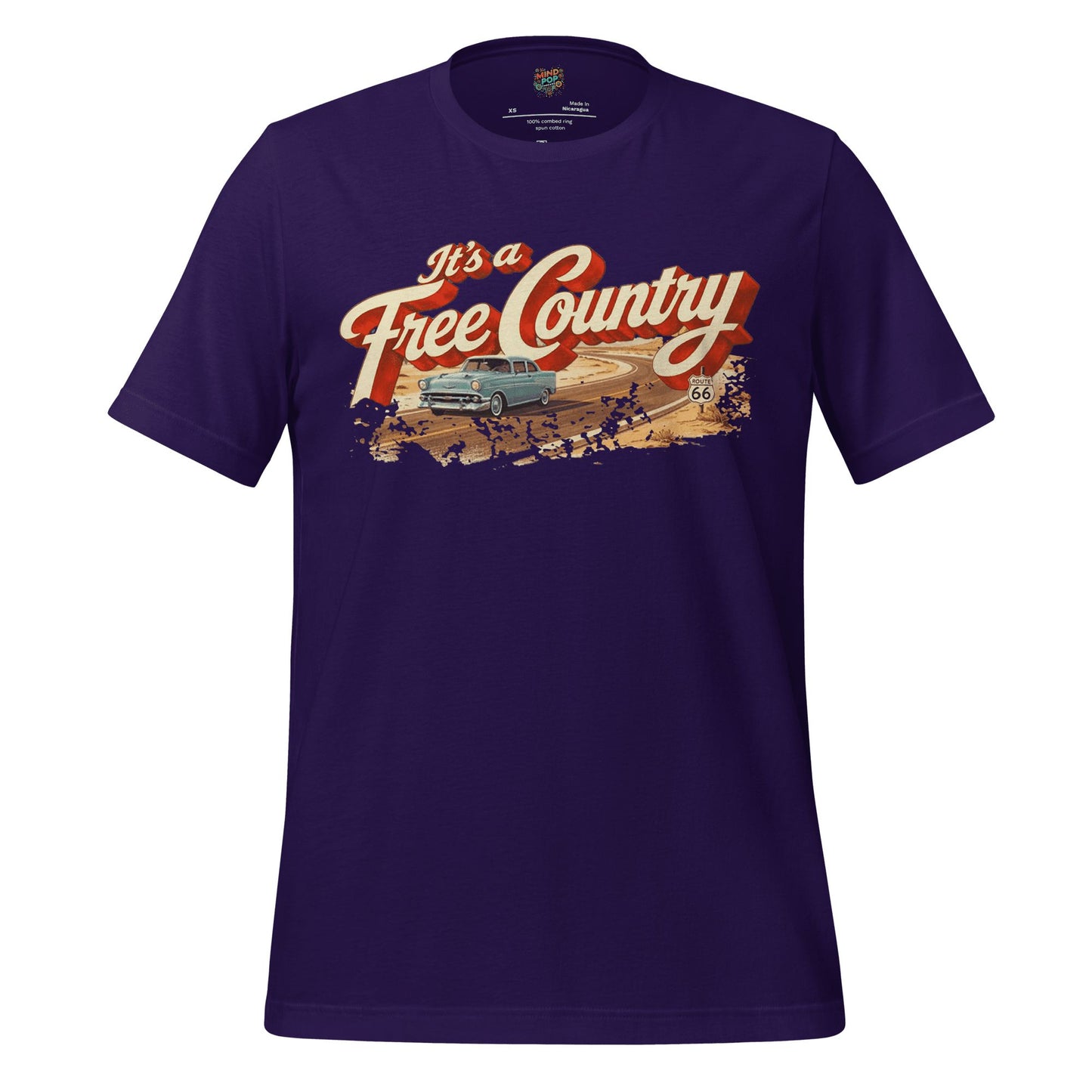 It's a Free Country Shirt Team Purple