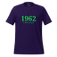 1962 Chicago Shirt – Minimalist River Green St Patrick’s Day Graphic Tee Team Purple
