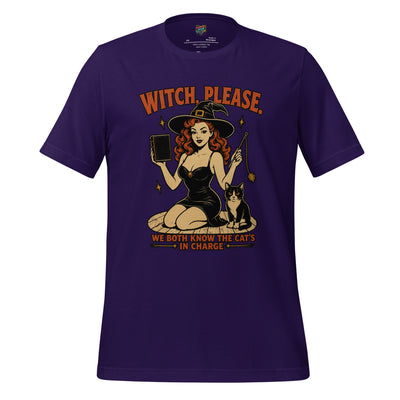 "Witch Please" graphic tee in Team Purple