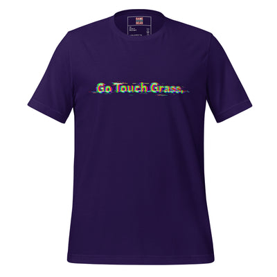 Go Touch Grass gamer tee in Team Purple