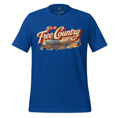 It's a Free Country Shirt True Royal