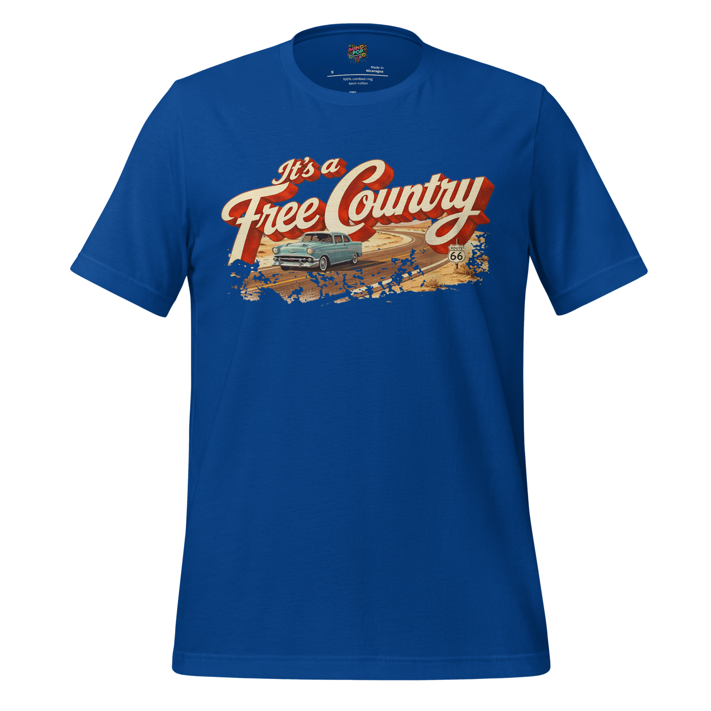 It's a Free Country Shirt True Royal