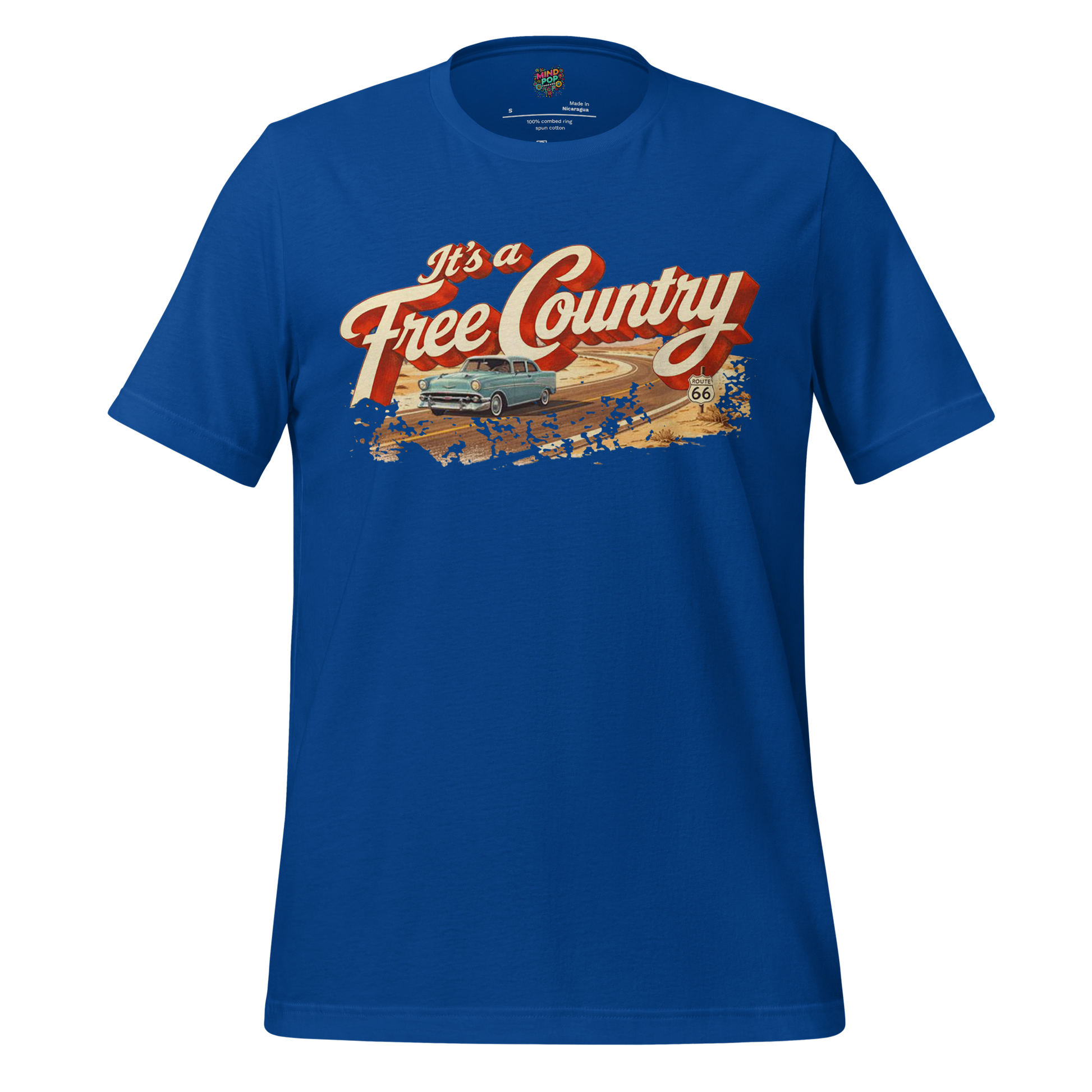 It's a Free Country Shirt True Royal