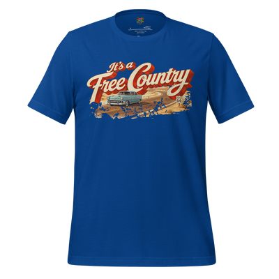 It's a Free Country Shirt True Royal