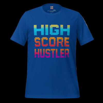 High Score Hustler 8 bit letters Game Over Gear