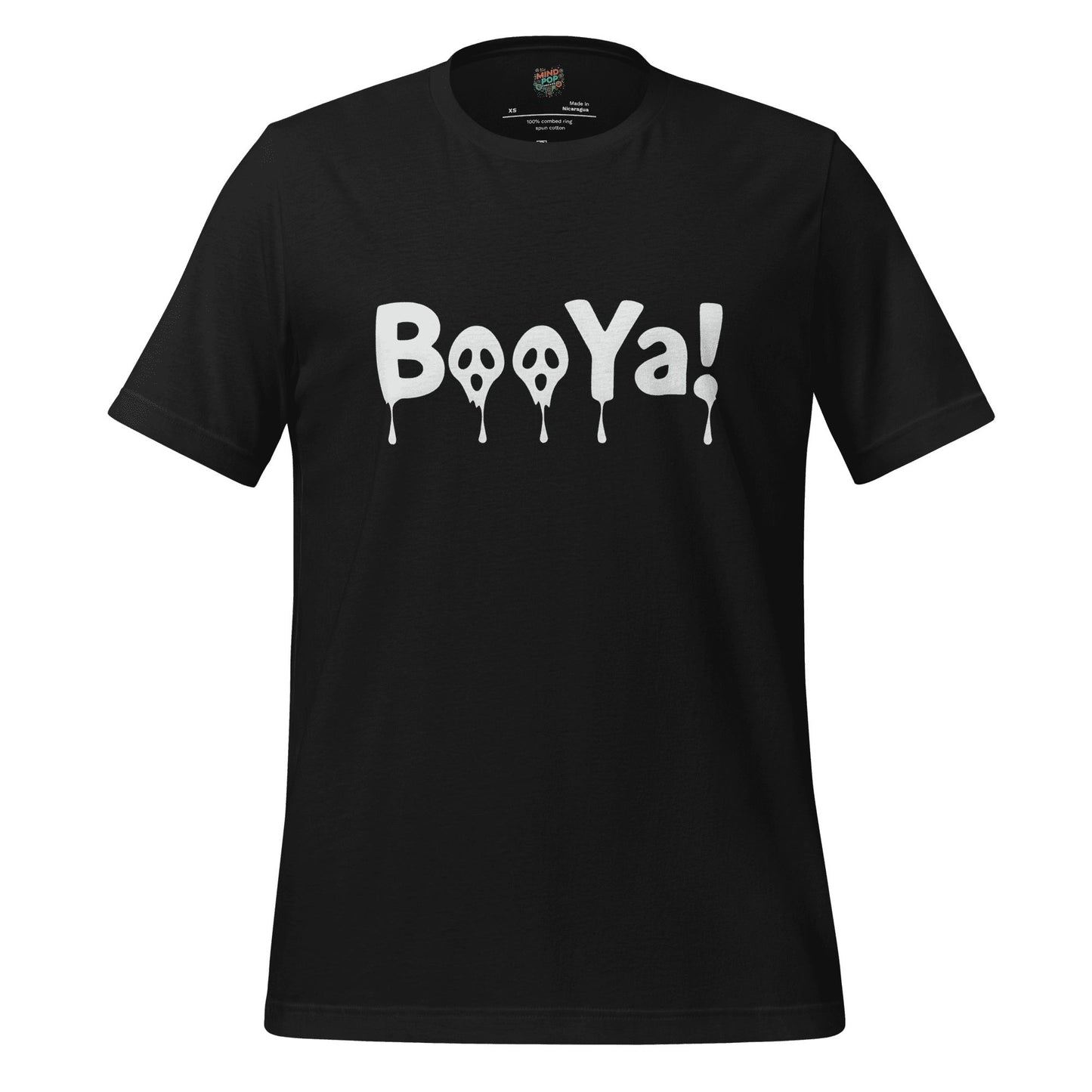 BooYa Ghost Shirt — Retro 90s Halloween Tee Vintage Black