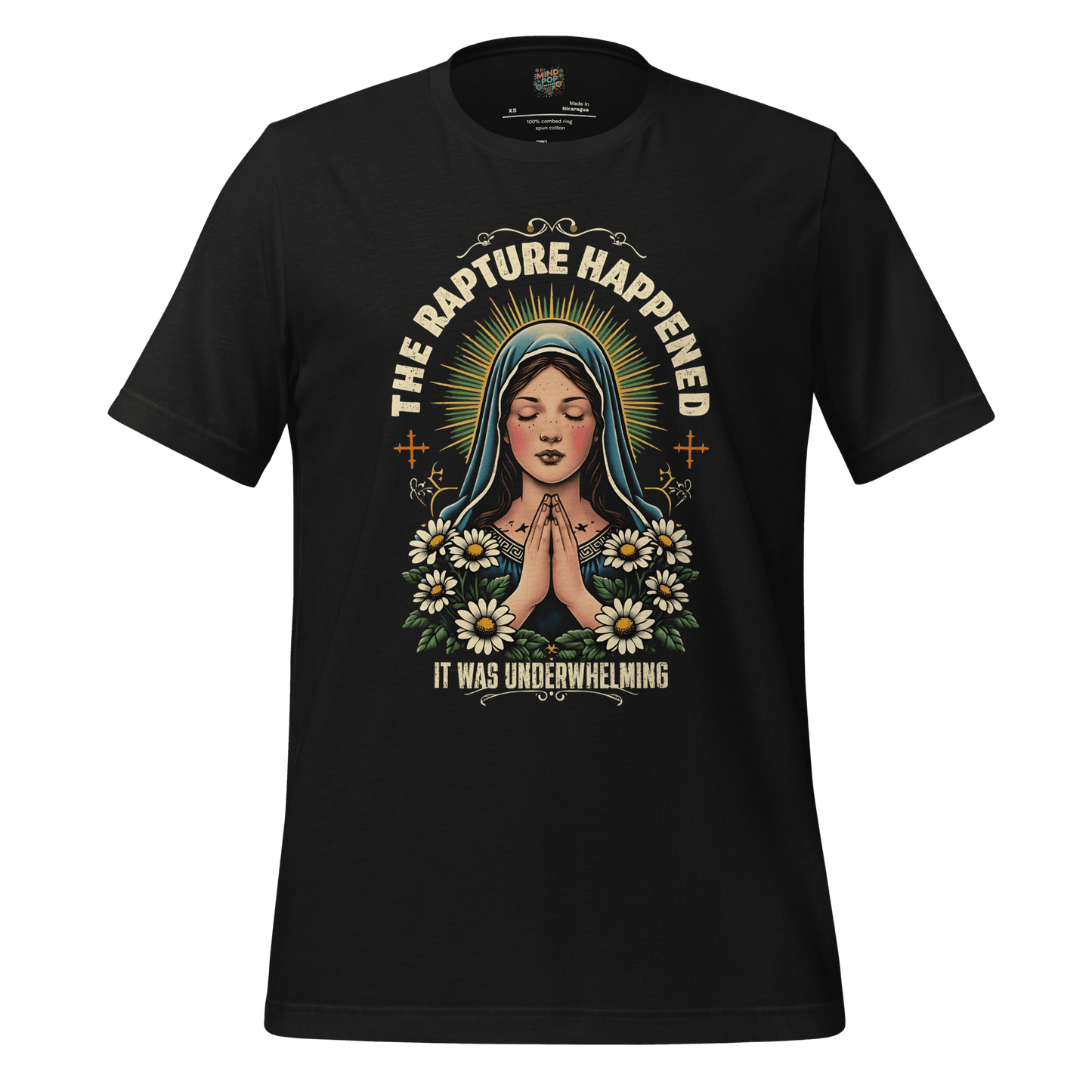 The Rapture Happened Shirt Vintage Black