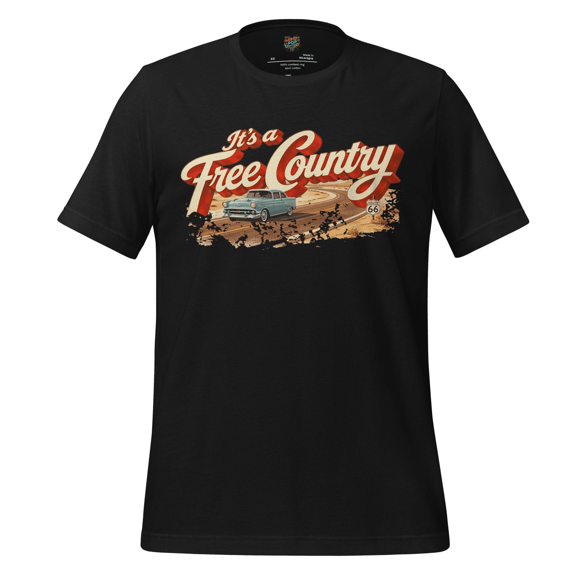 It's a Free Country Shirt Vintage Black