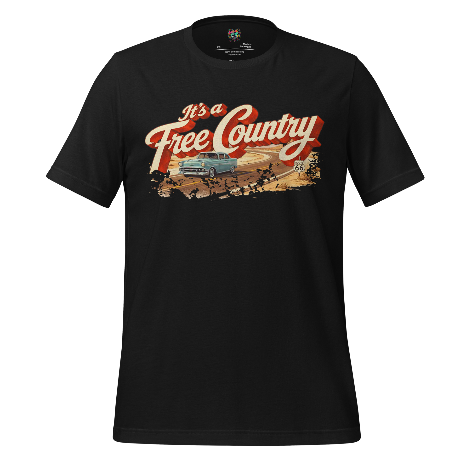 It's a Free Country Shirt Vintage Black