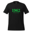 1962 Chicago Shirt – Minimalist River Green St Patrick’s Day Graphic Tee Vintage Black