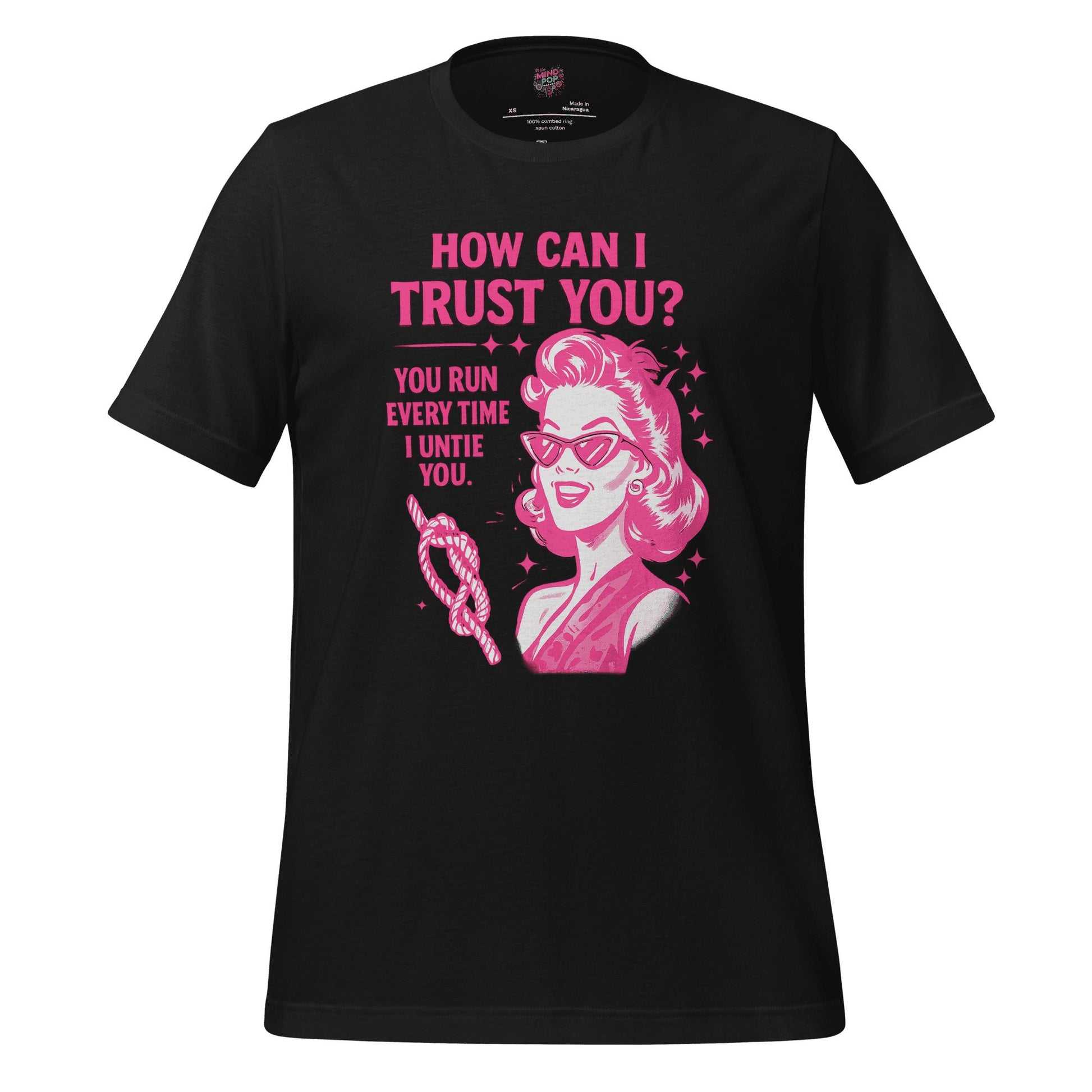 How Can I Trust You Shirt – Retro Sarcastic Graphic Tee Vintage Black